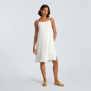 Everlane White Mini Apron Dress
